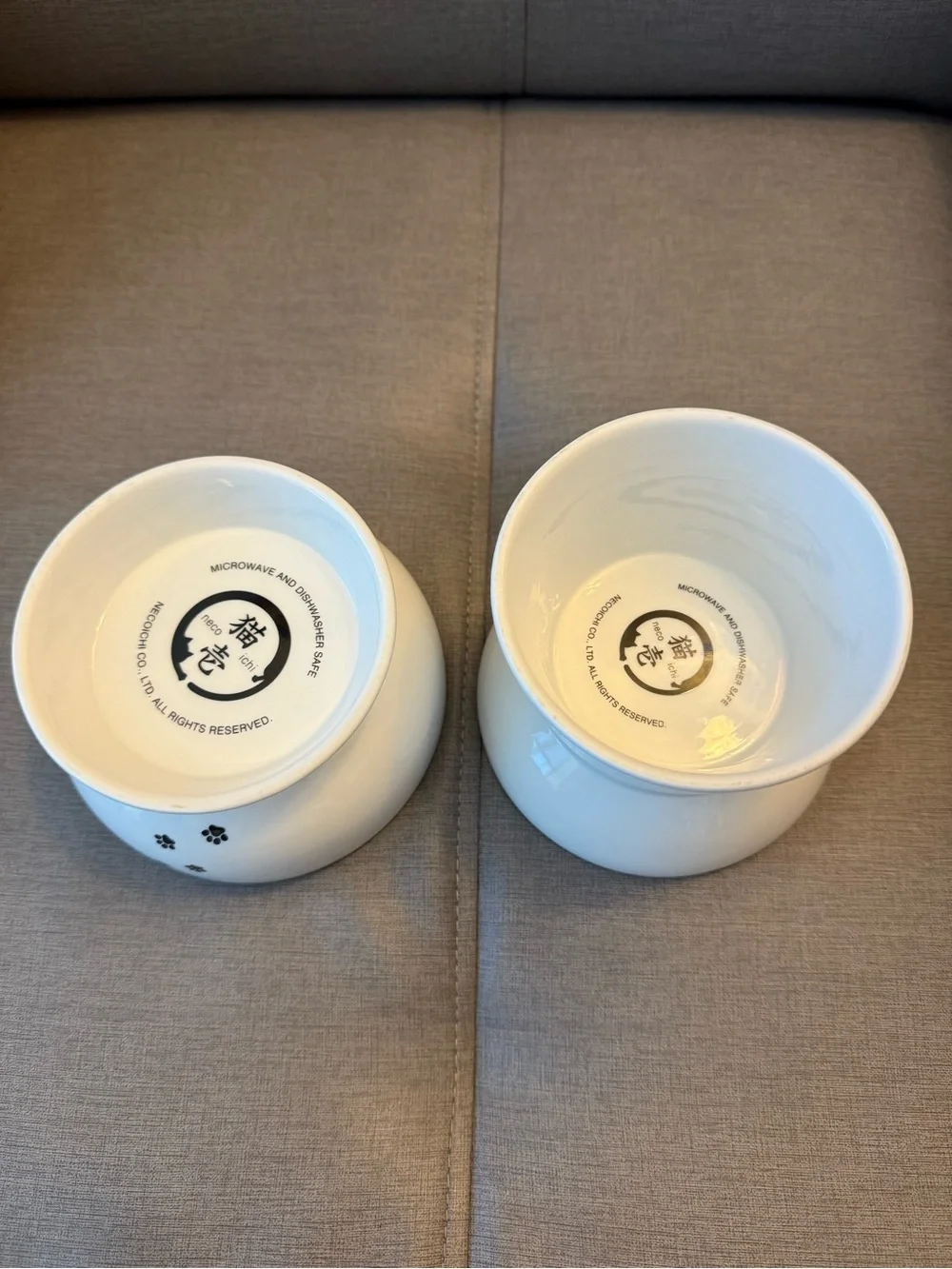 Elevated Ceramic Cat Food Bowl & Water Bowl Set